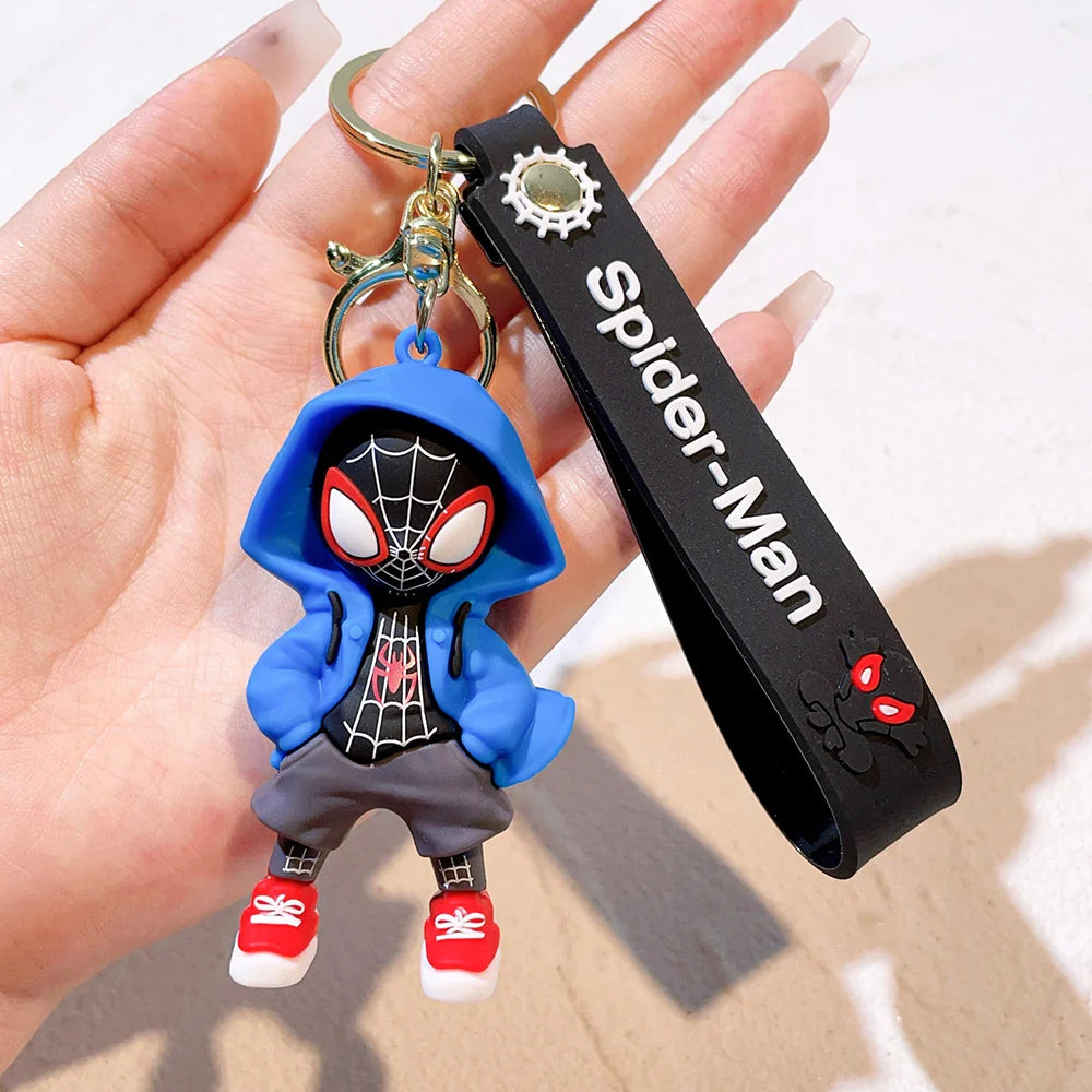 Spider-Man Keychain Cartoon Comics Pendant Jewelry Gift for Friends