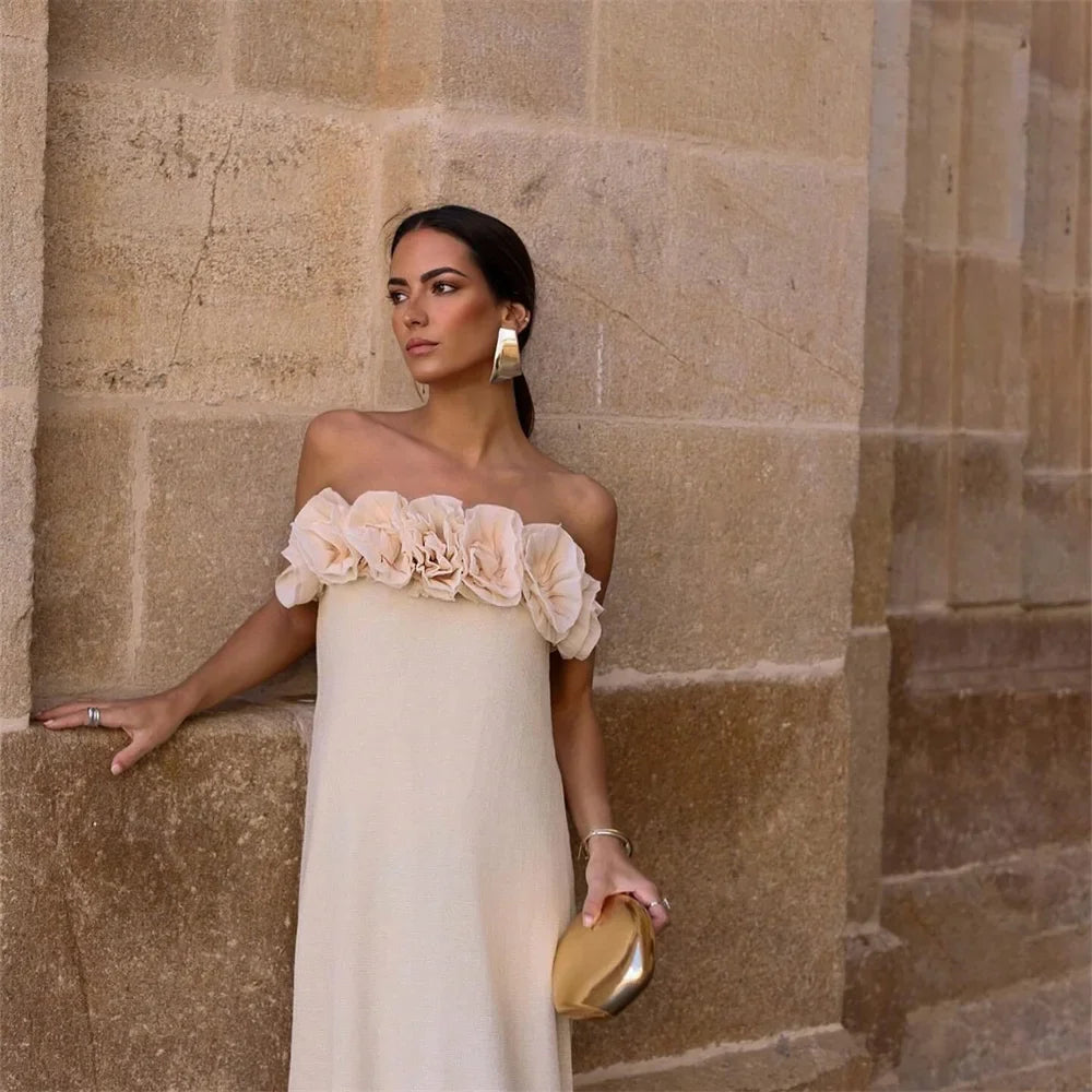 Elegant Floral Pattern Knit Blazer Dress for Women