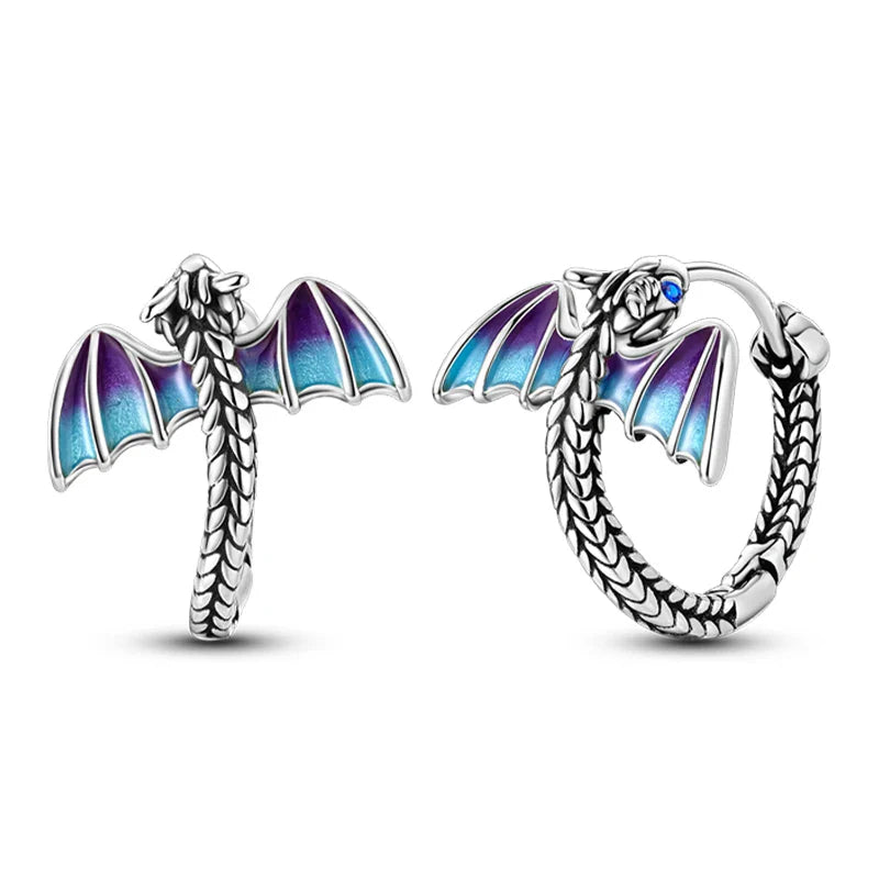 Colorful Butterfly Bee Ladybug Rainbow Flower Earrings in 925 Sterling Silver for Women Fashion Jewelry Gifts