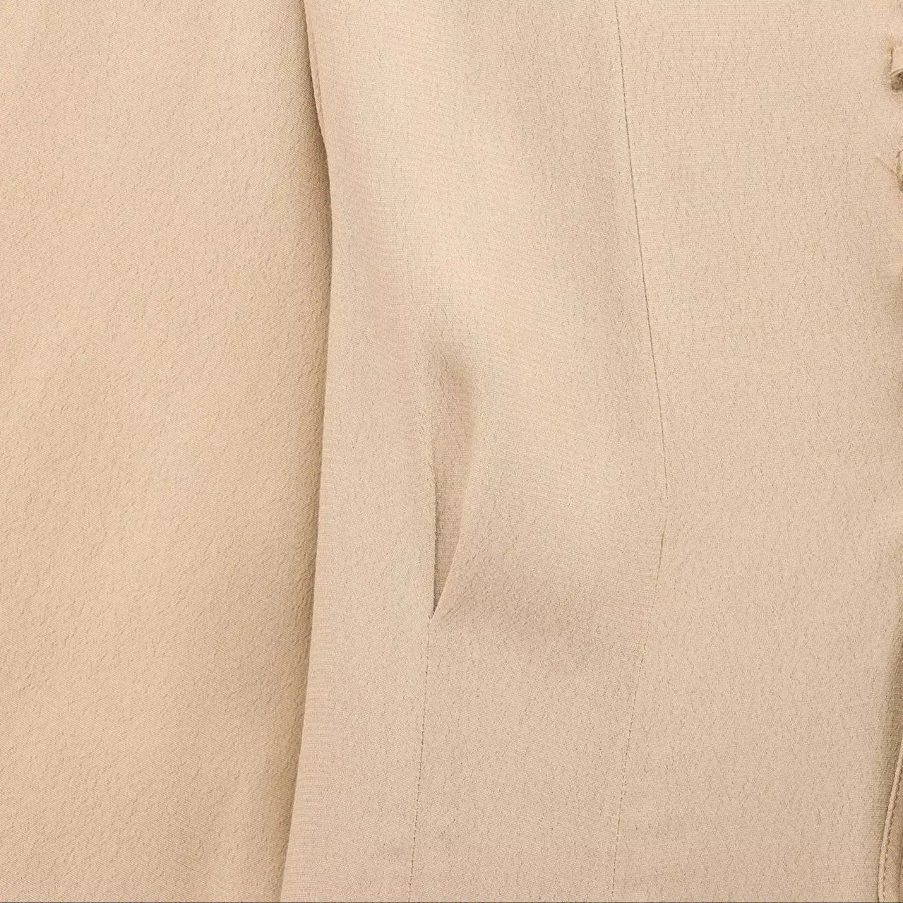 Womens Lace Up Mini Dress With Flared Sleeves Pleated