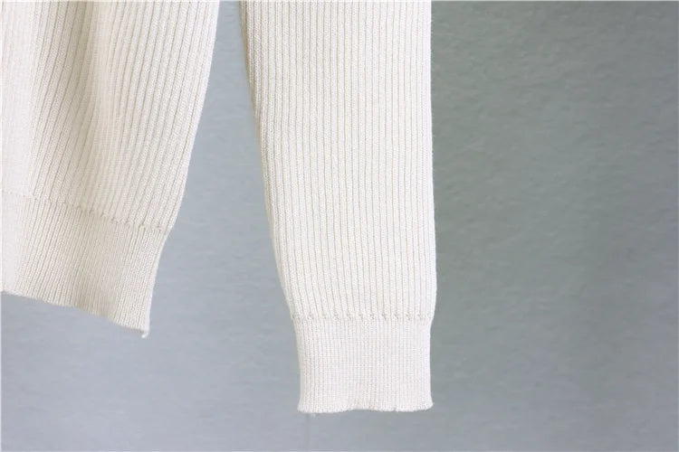 Cozy Knit Shawl Sweater Three Piece Set for Women Loose Wide Leg Pants Casual Jacket Solid Color Autumn Winter Outfit