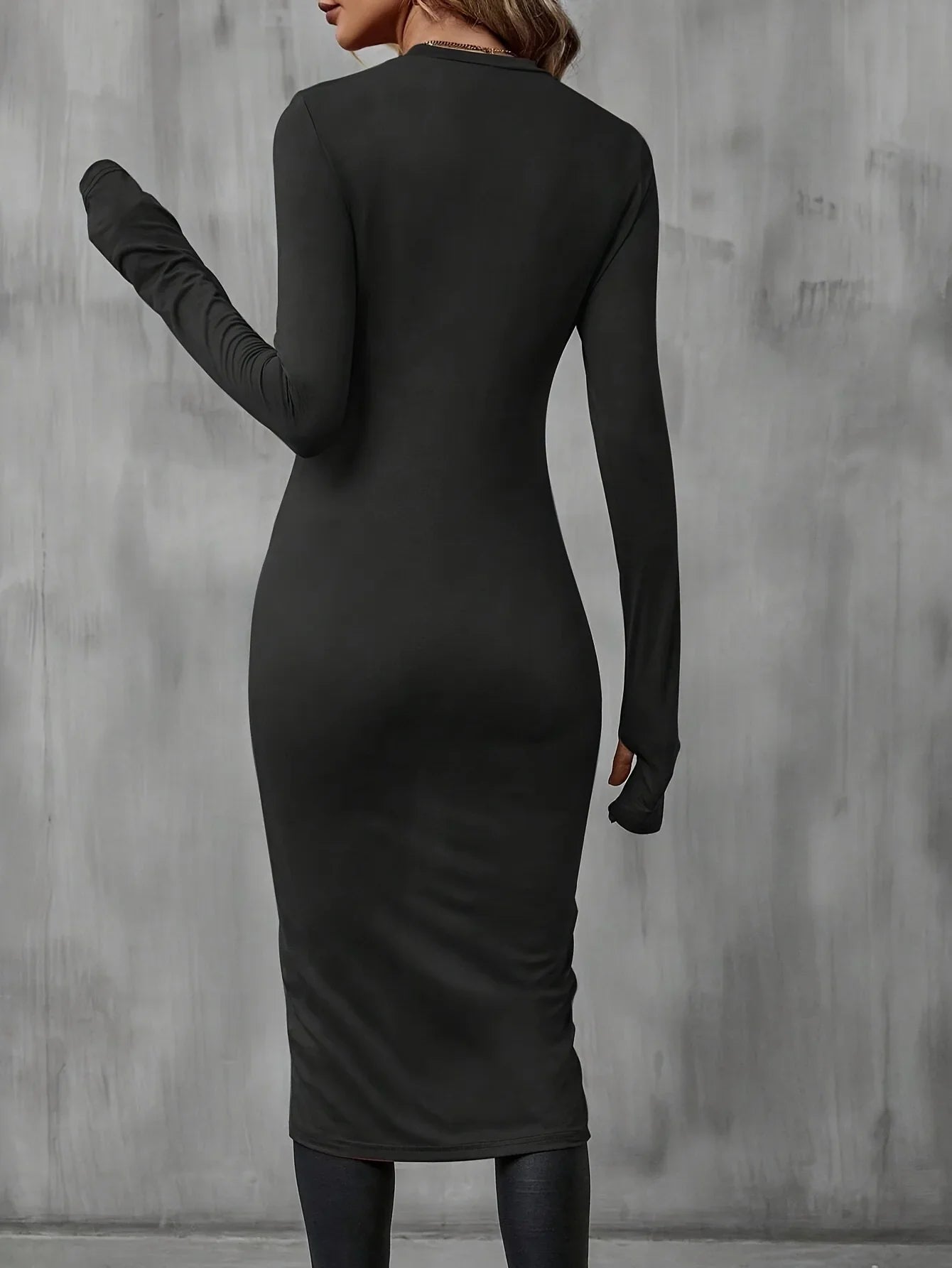 Plus Size Long T Shirt Slimming Casual Autumn Wear