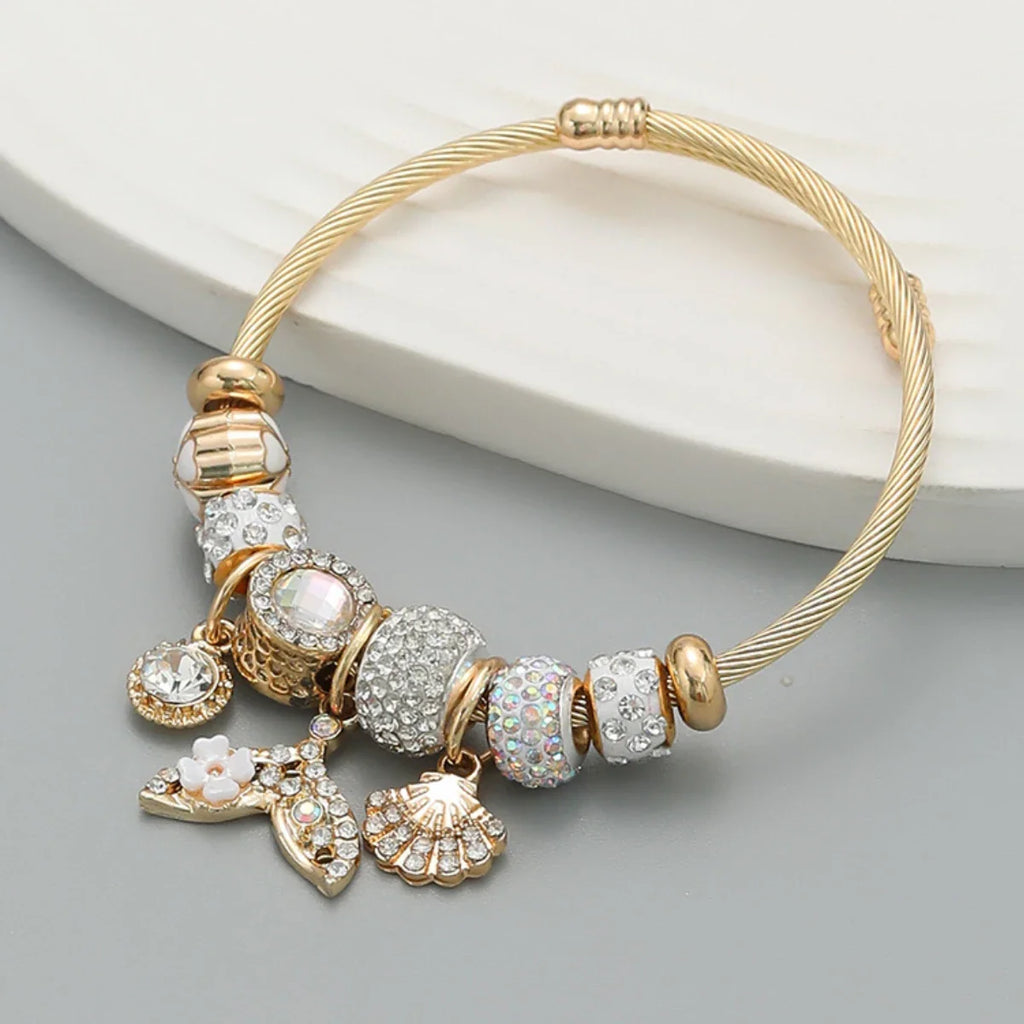 Fashionable Stainless Steel Beaded Love Bracelet for Women Perfect for Dating and Daily Wear