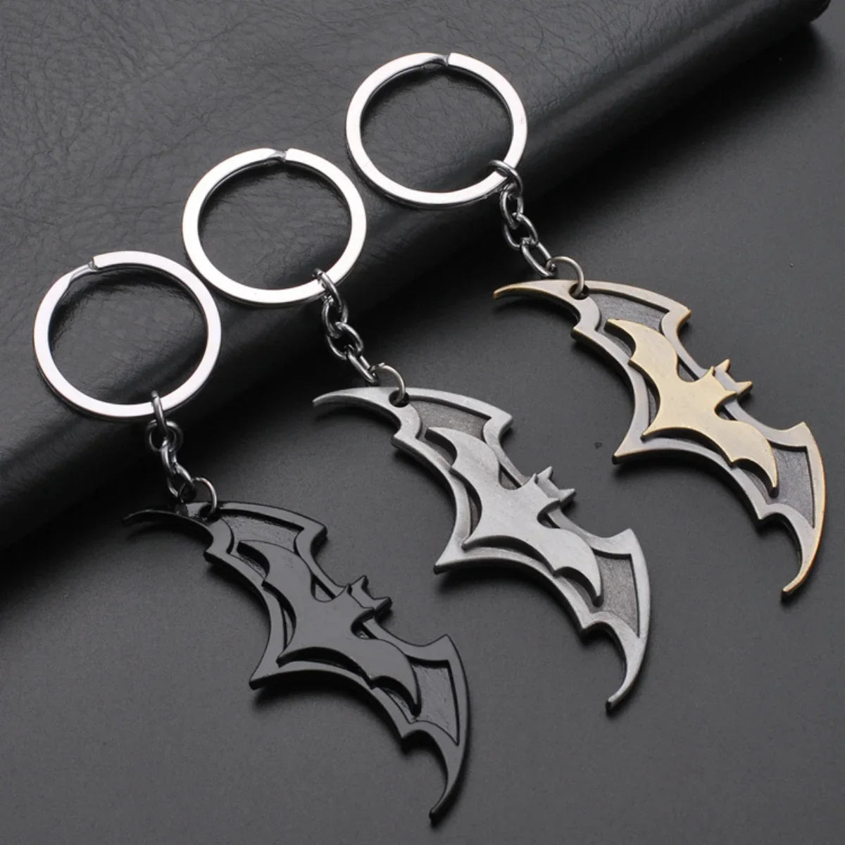 Anime Bat Keychain for Couples Creative High-End Car Accessory for Men and Women