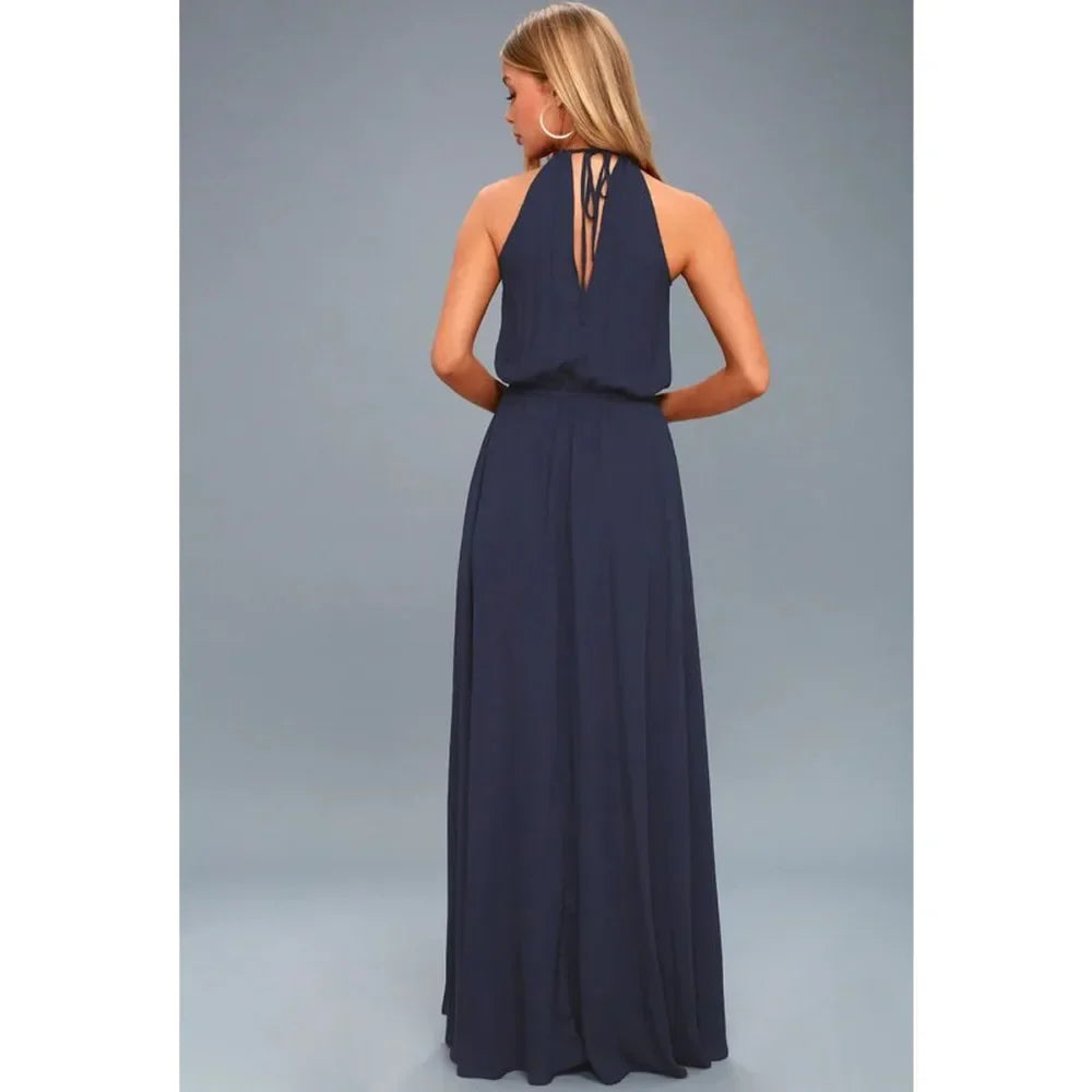 Boho Maxi Dress With High Split For Summer Beach Party