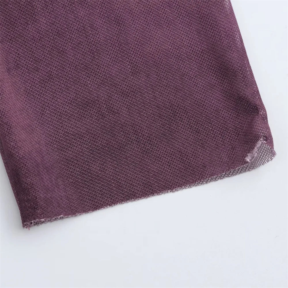 Long Sleeve Polka Dot Maxi Dress With Ruched Details