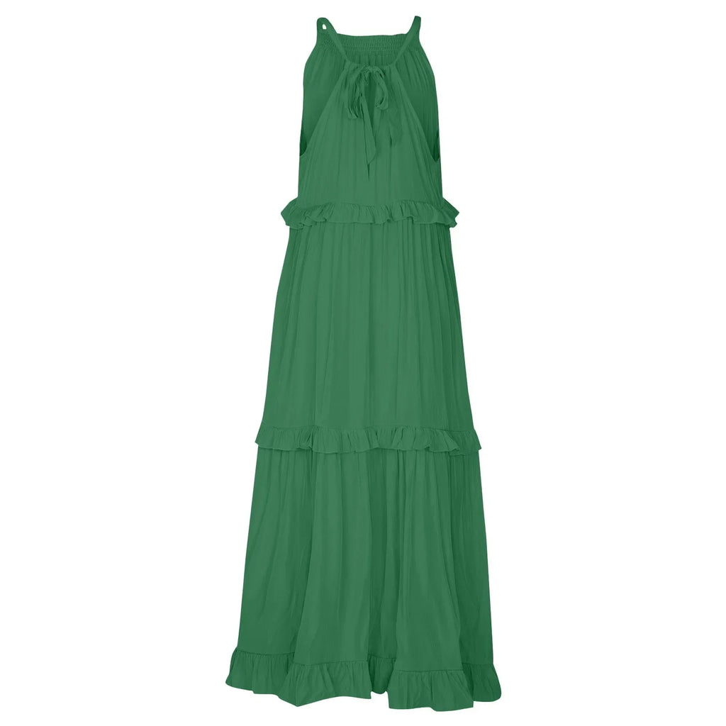Women Summer Maxi Dress Lightweight Beach Swing Dress
