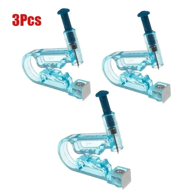 Ear Piercing Gun Kit for Safe and Easy Earring Application with 1 to 5 Disposable Tools and 316L Stainless Steel Studs