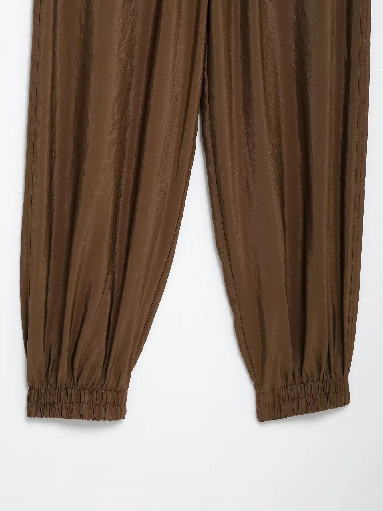 Women's Chic Pleated Tops and Trousers Set with Lapel Long Sleeves and High Waist Pants for Spring Summer Fashion