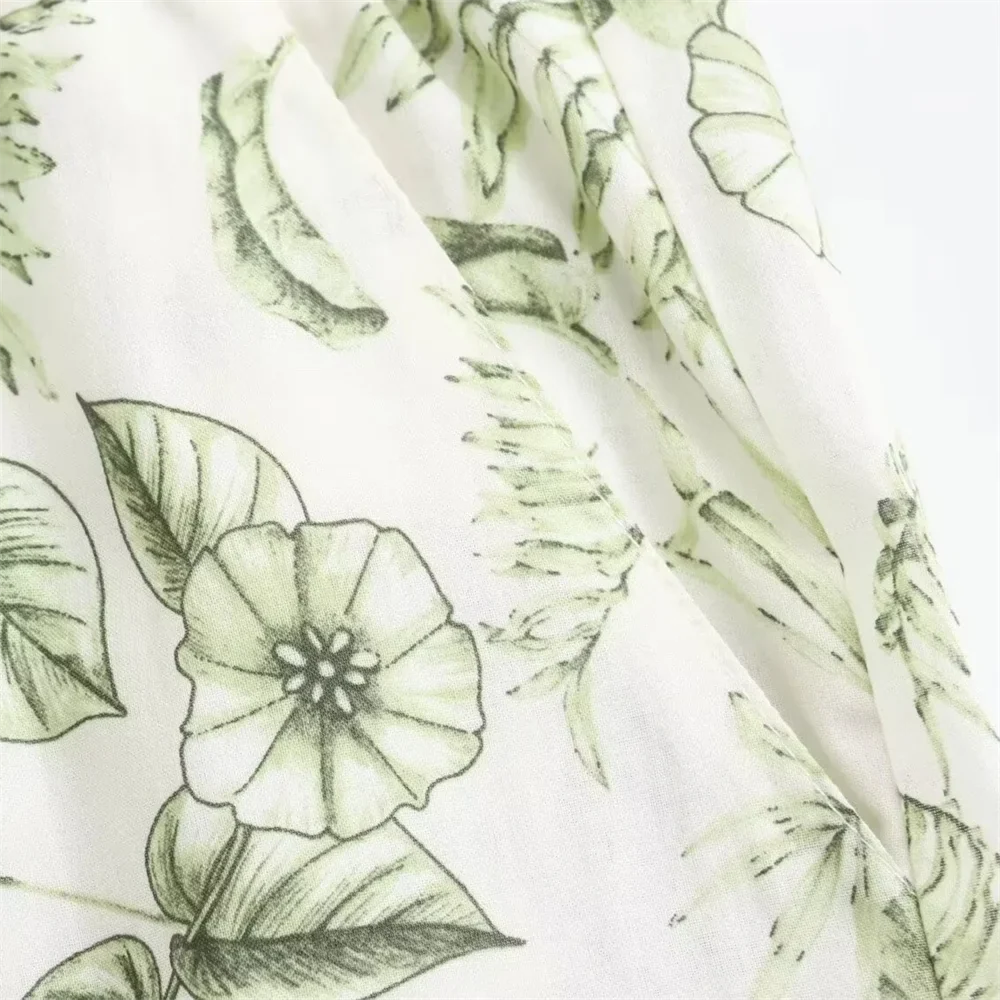 Casual Loose Printed Shirt and Wide Leg Straight Pants Set for Women Versatile Stylish Everyday Outfit