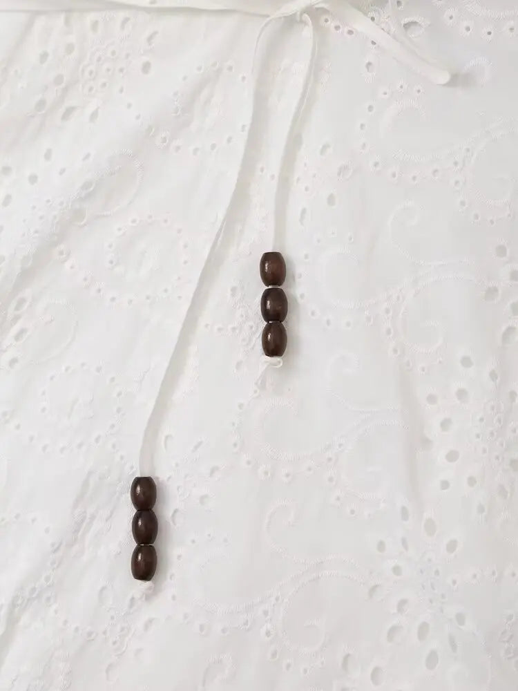 Hollow Knit Midi Dress Backless Halter Neck Lace Up