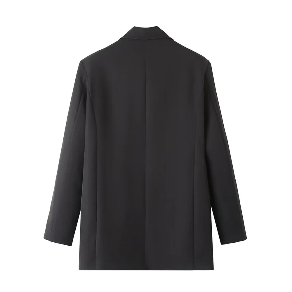 Women's Casual Solid Color Pants Set Loose Fit Top Chic