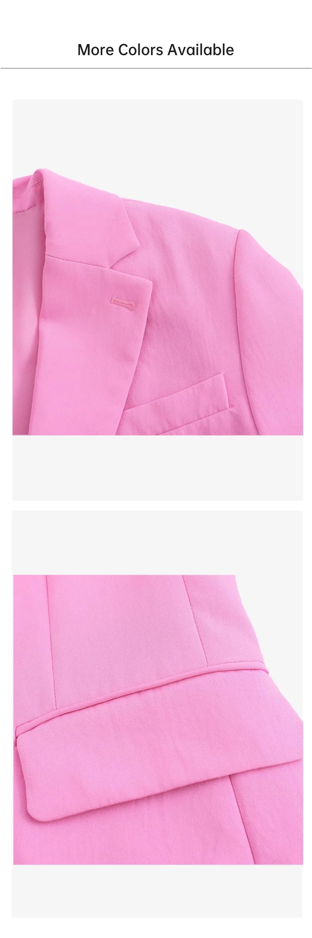 Casual Women's Fashion Flip Collar Suit Coat and Strap Decoration Pants Set