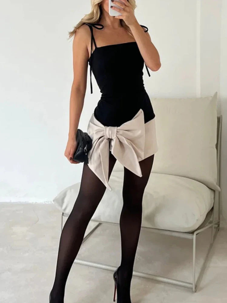 Valentines Day Bow Dress Slim Fit Party Dress For Women
