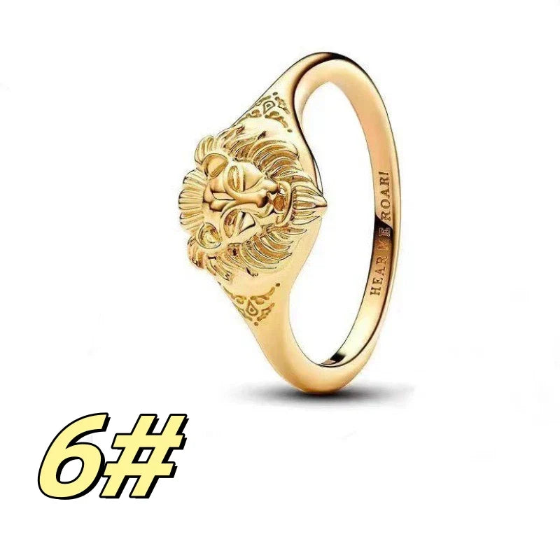 S925 Silver Simba Beads Charms for DIY Bracelet Jewelry Accessories