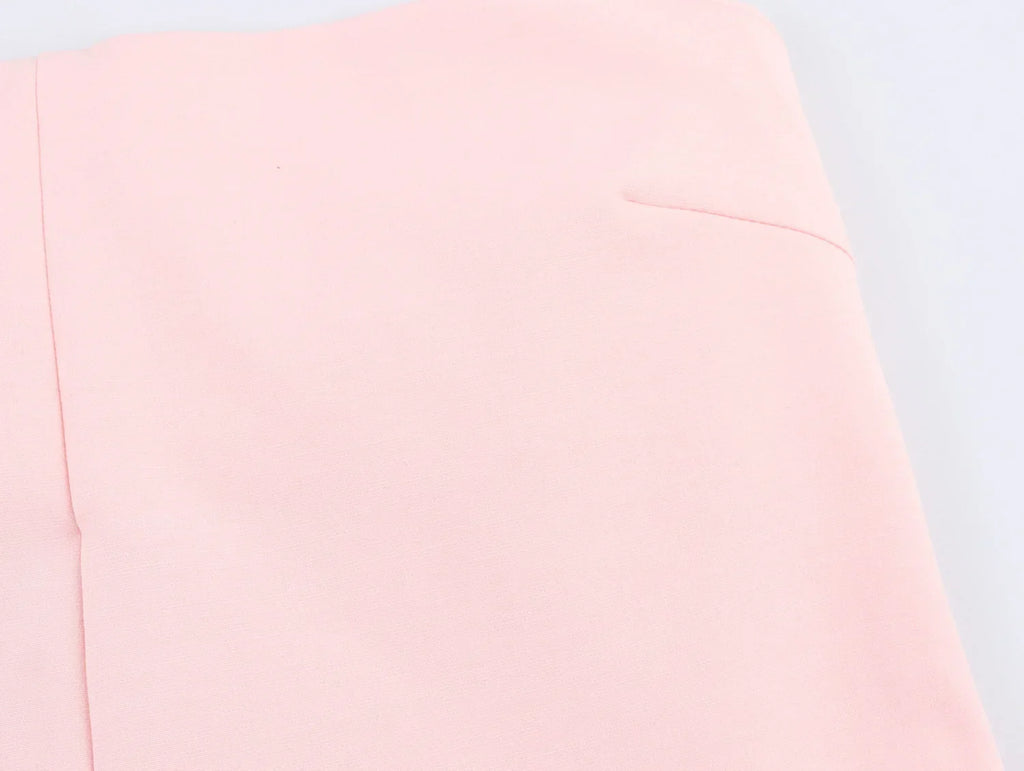 Women High Waist Straight Leg Jumpsuit with Halter Neck Sleeveless Design Side Zipper Wide Leg Pants Chic Spring Summer Outfit