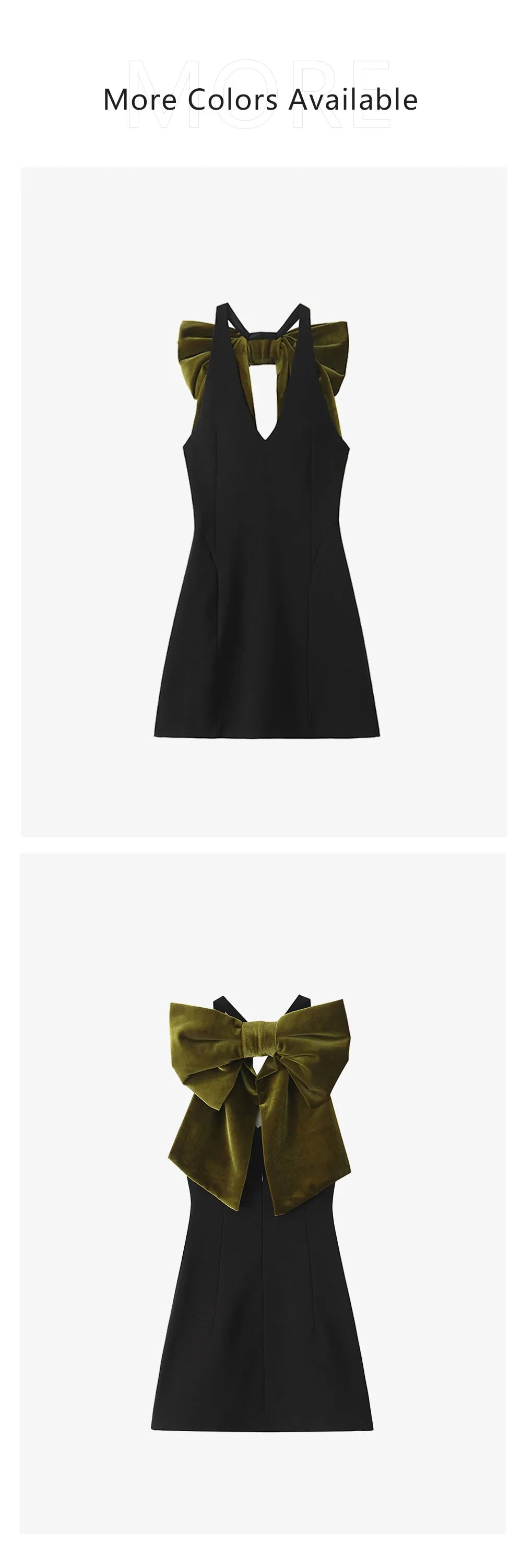 Elegant Western Style Bow Tie Dress for Women Slim Fit