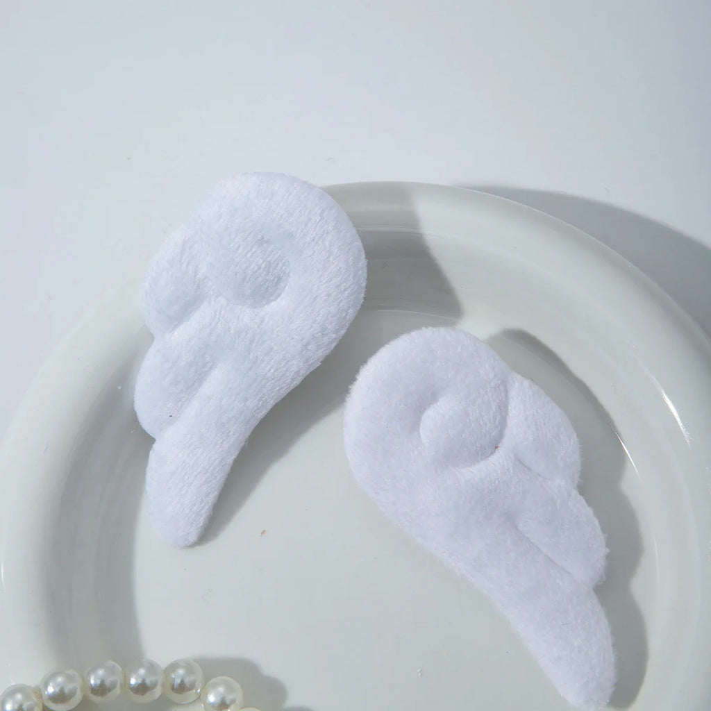 2Pcs Angel Wing Hair Clips Cute Plush Barrettes for Girls Party Wedding Birthday Accessories