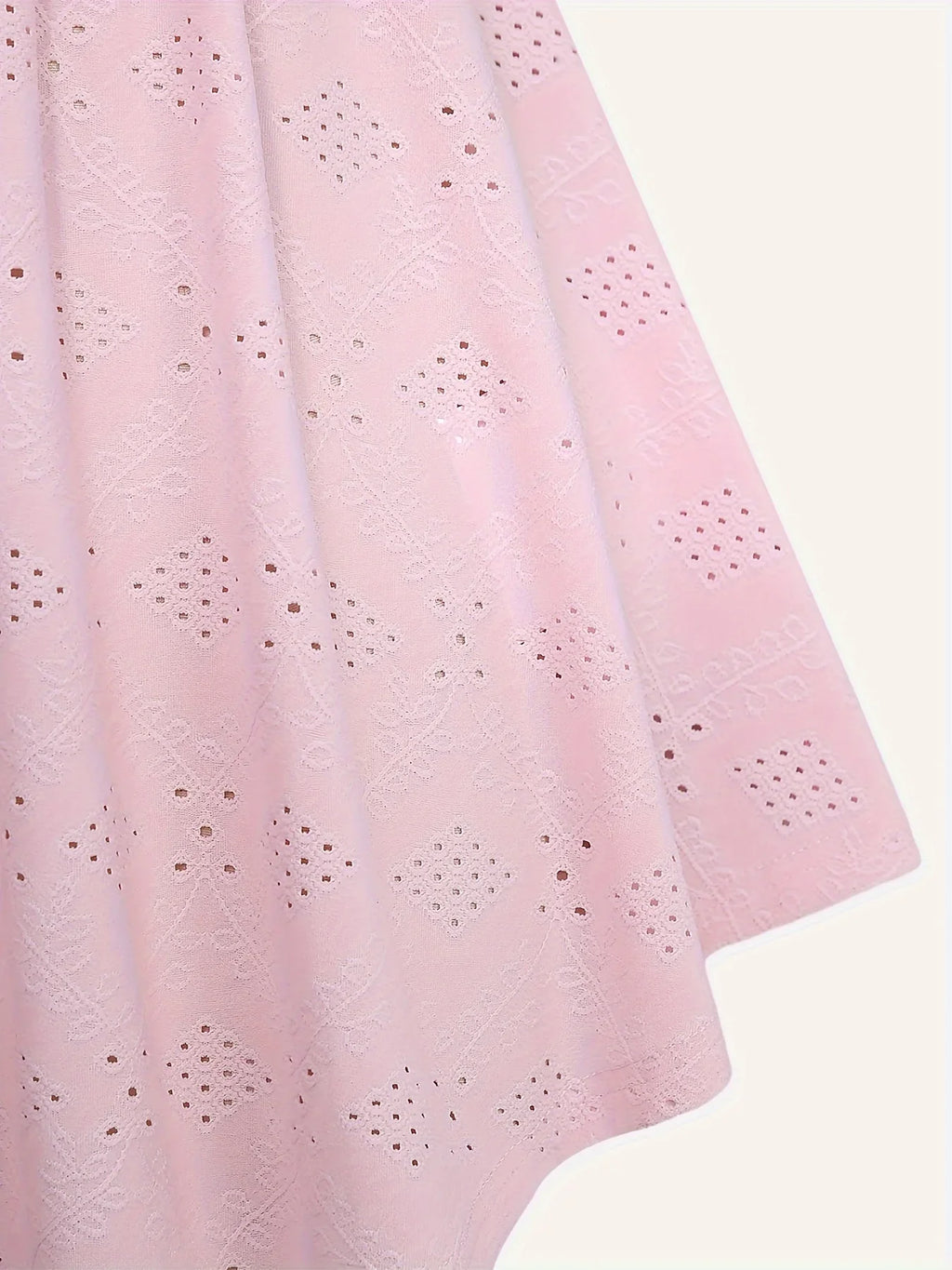 Lace Trimmed Suspender Dress With Elegant Flounce Details