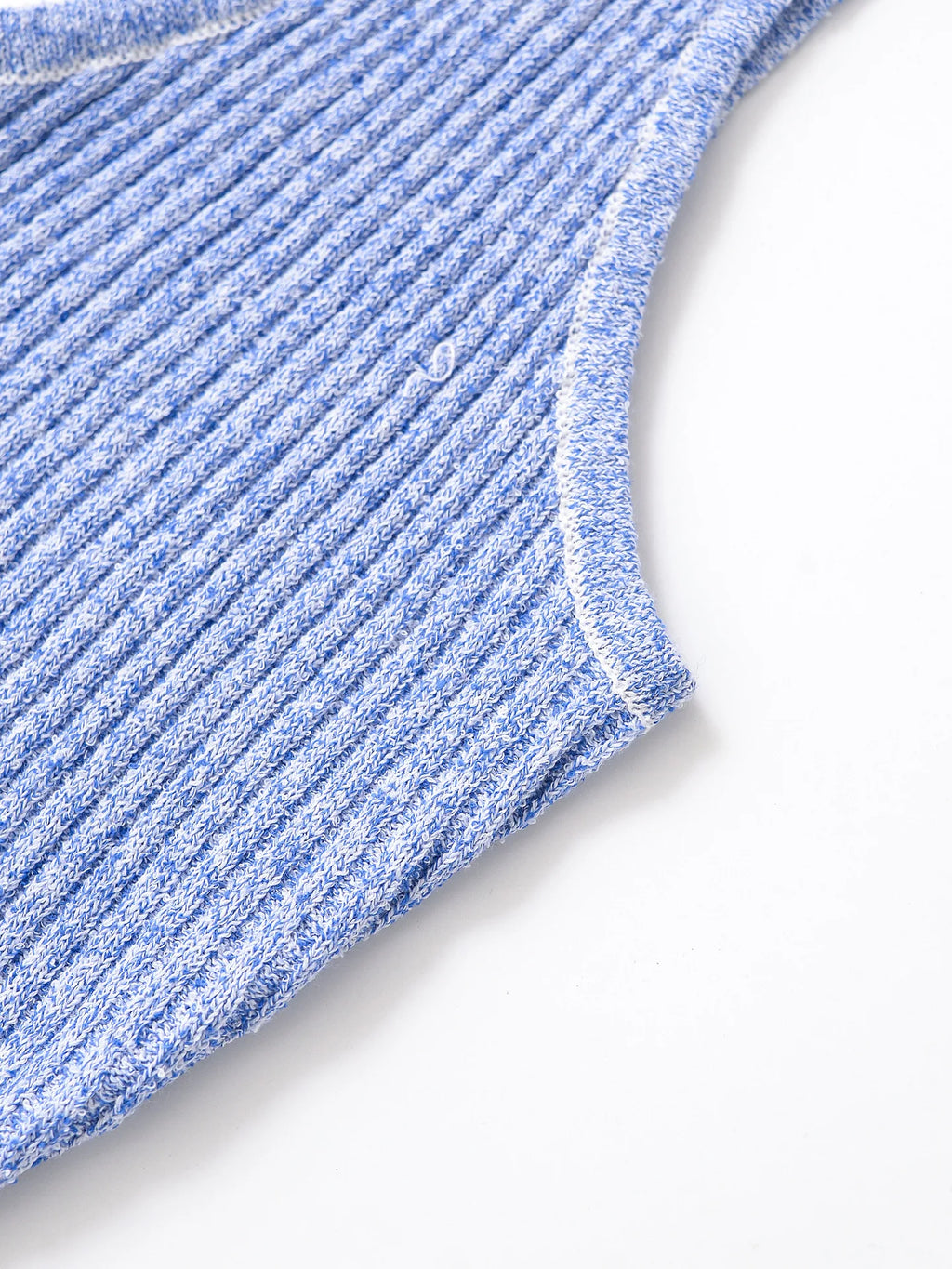 Sleeveless V Neck Knitted Dress With Suspender Straps