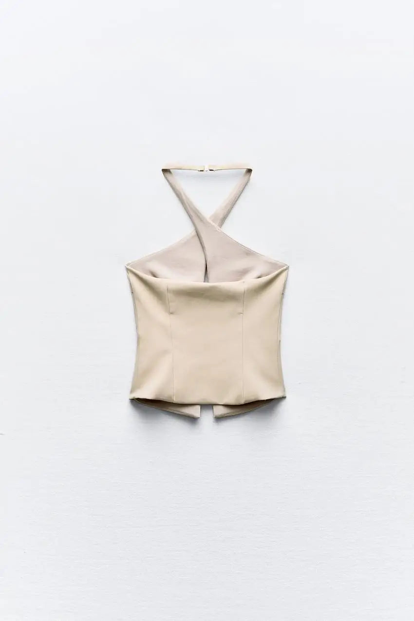 Backless Cutout Mini Dress For Women Sleeveless Style