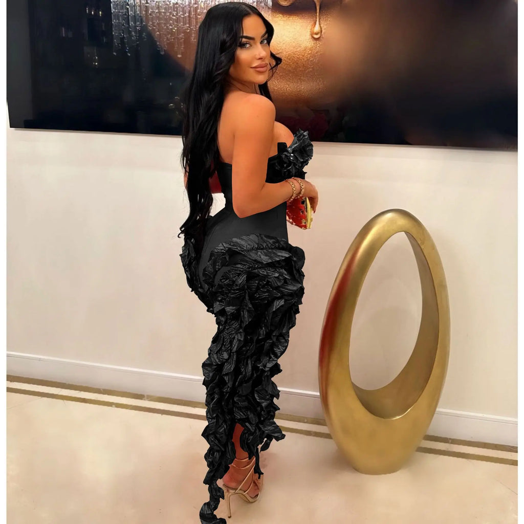 Backless V Neck Mini Dress For Women Summer Clubwear