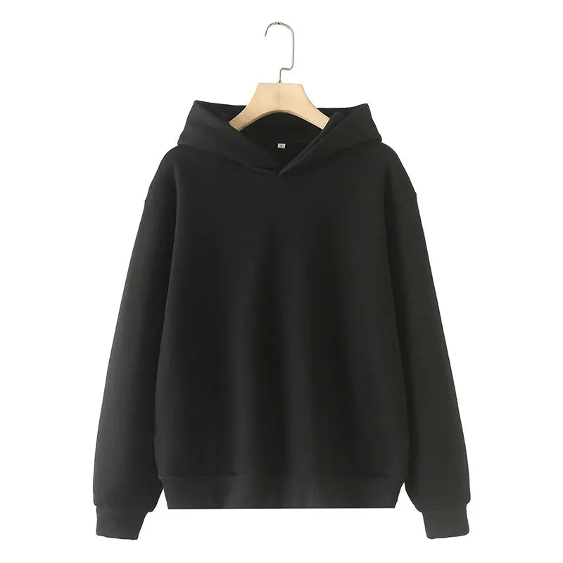 Chic Solid Hoodie and Wide Leg Trouser Set for Women with Elastic Waist and Lace-Up Detail Perfect for Casual and Commute Wear