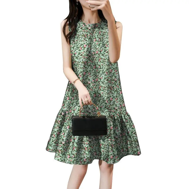 Bohemian Floral Print Dress For Summer Women Sundress