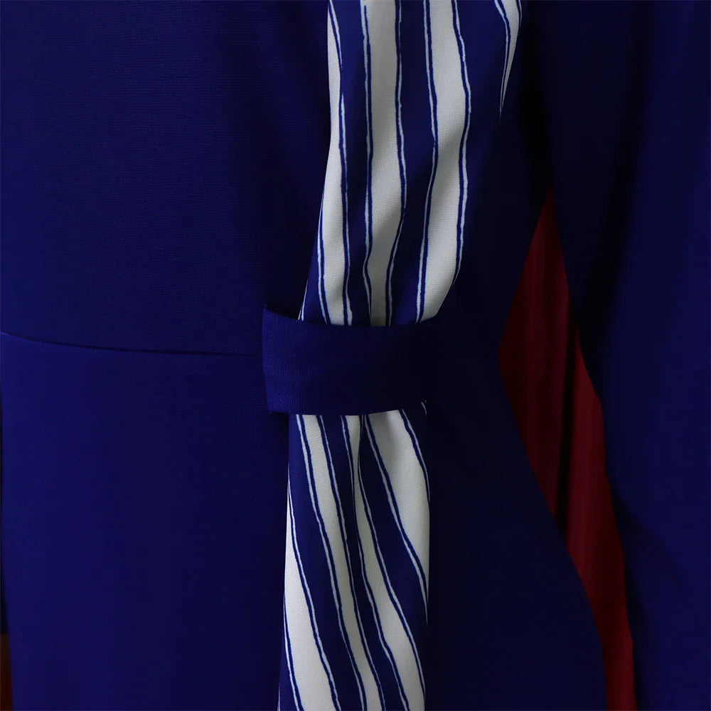 Office Dress For Women Professional O Neck Striped Sheath