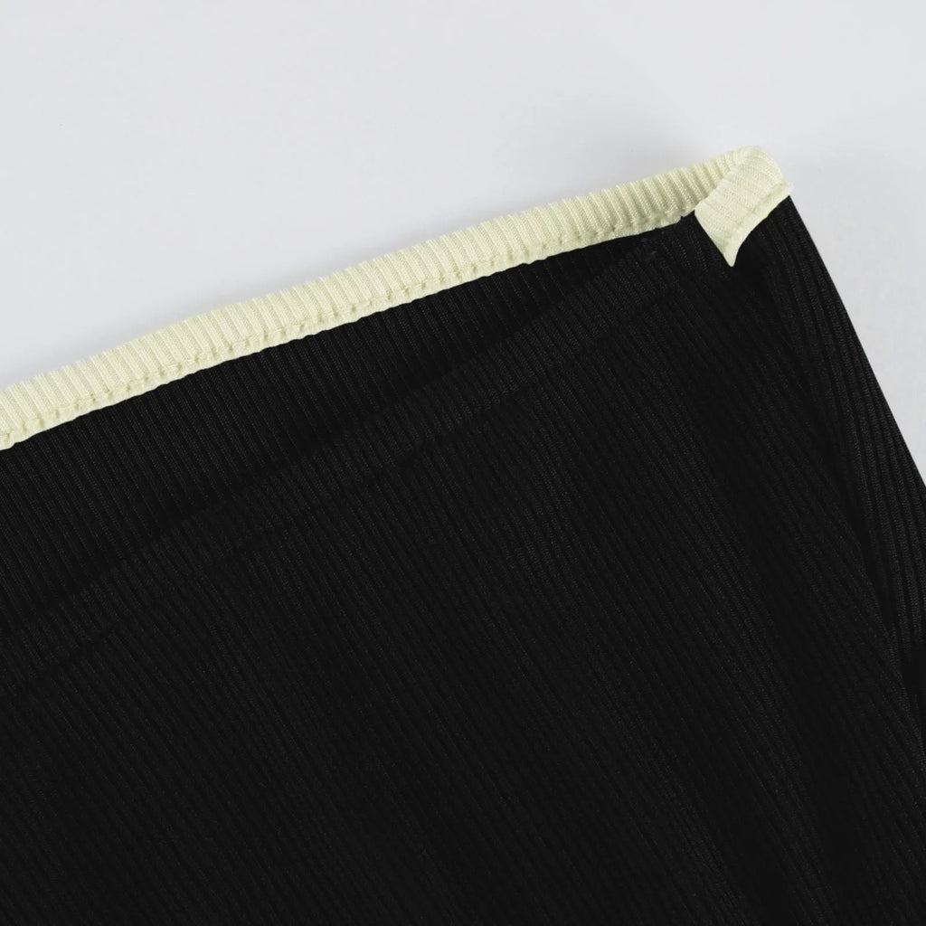 Two Piece Bodycon Crop Top Maxi Skirt Set For Women