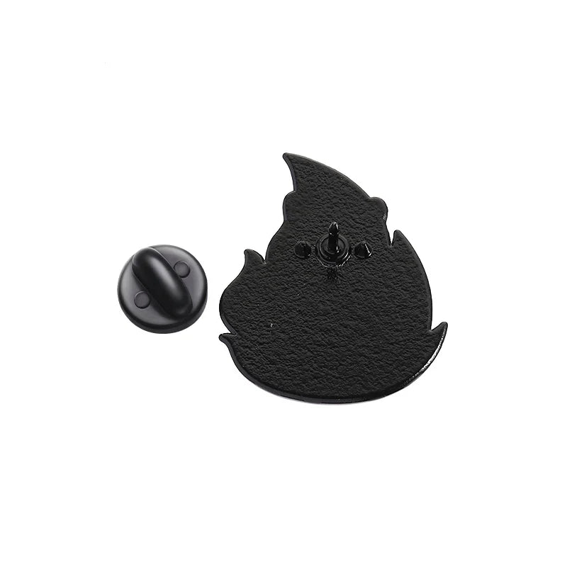 Humorous Anime Character Enamel Pins Red Eared Rabbit Brooch for Backpack and Jewelry Gifts