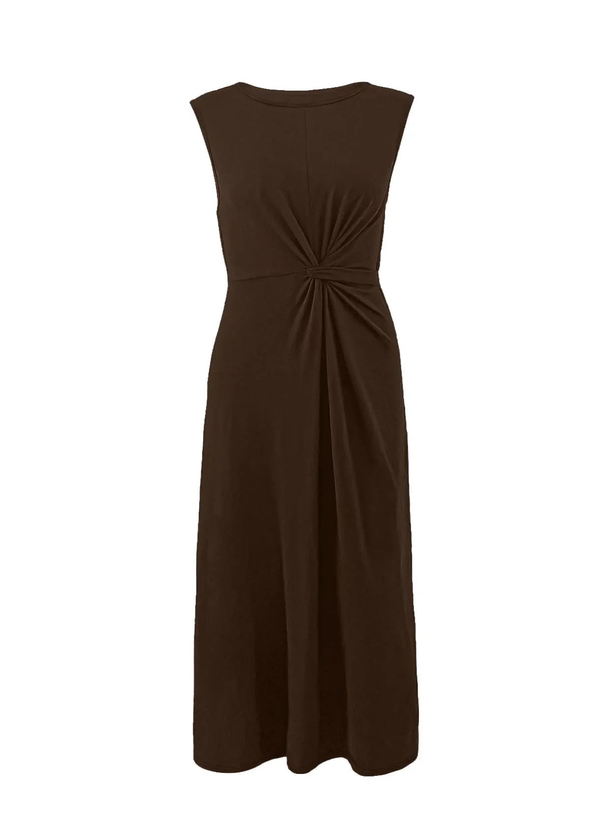 Casual Outing Dress With Round Neck For Everyday Wear