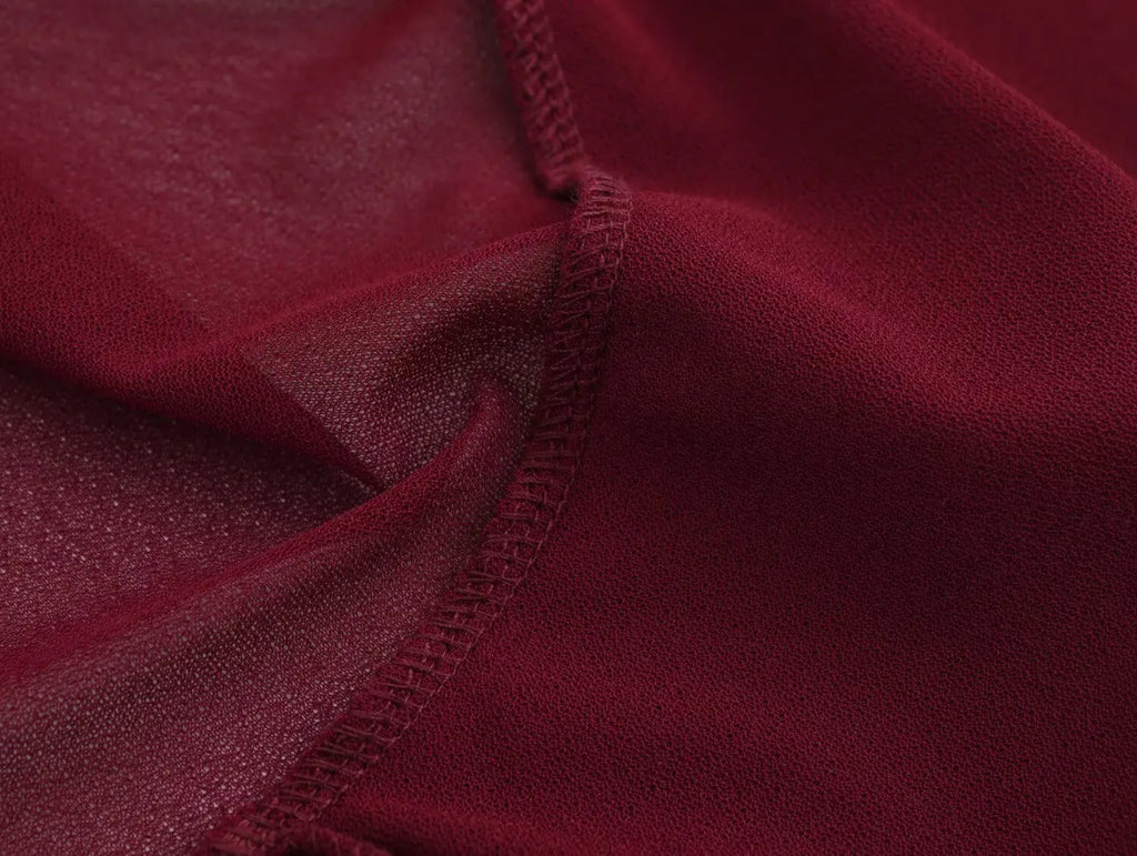 Elegant Women Blouse with Stand Up Collar Ruffle Edge Decoration and Folded Sleeve Detail Chic Shirt Top