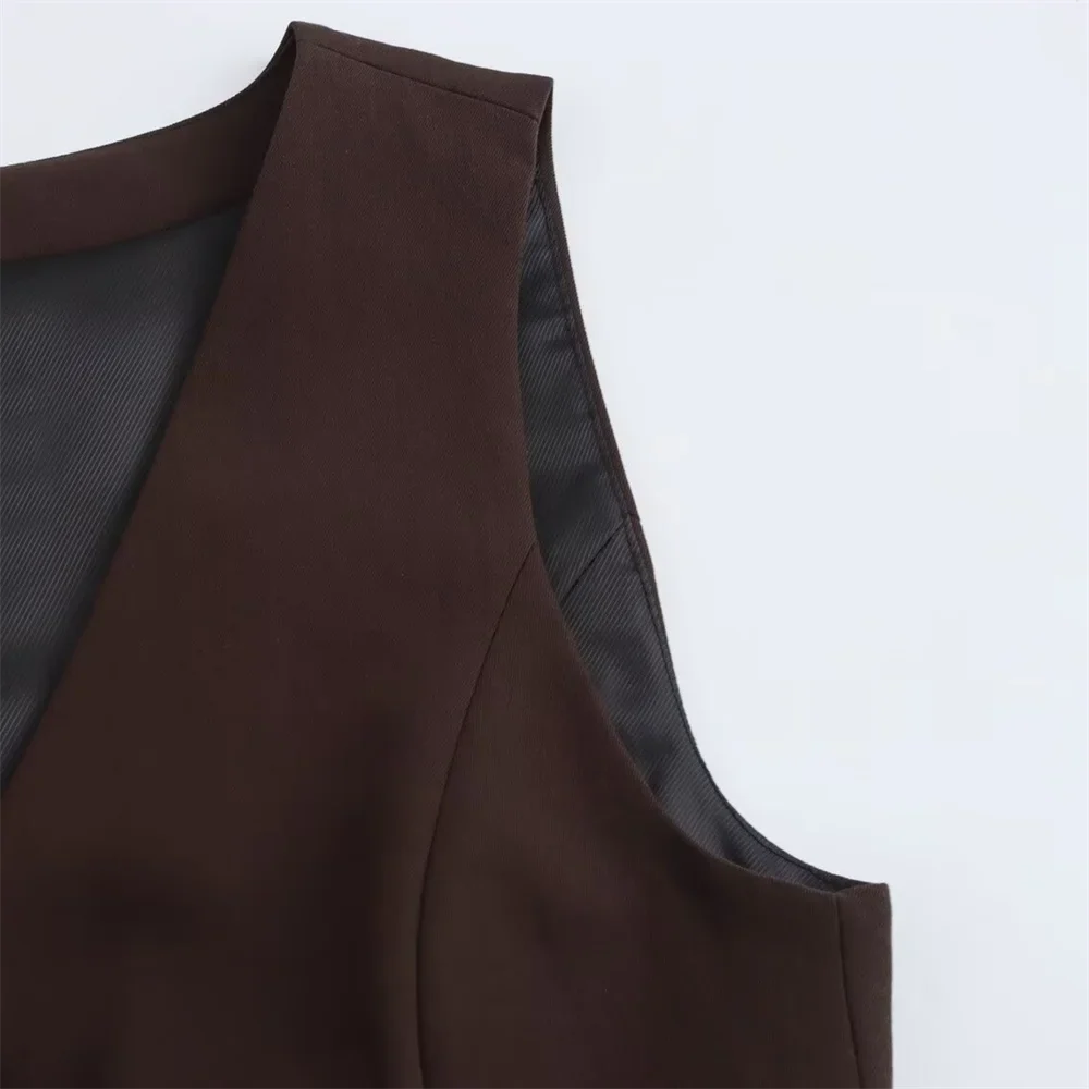 Women's Casual Slim Fit Striped Vest and Pants Set for Versatile Autumn Fashion