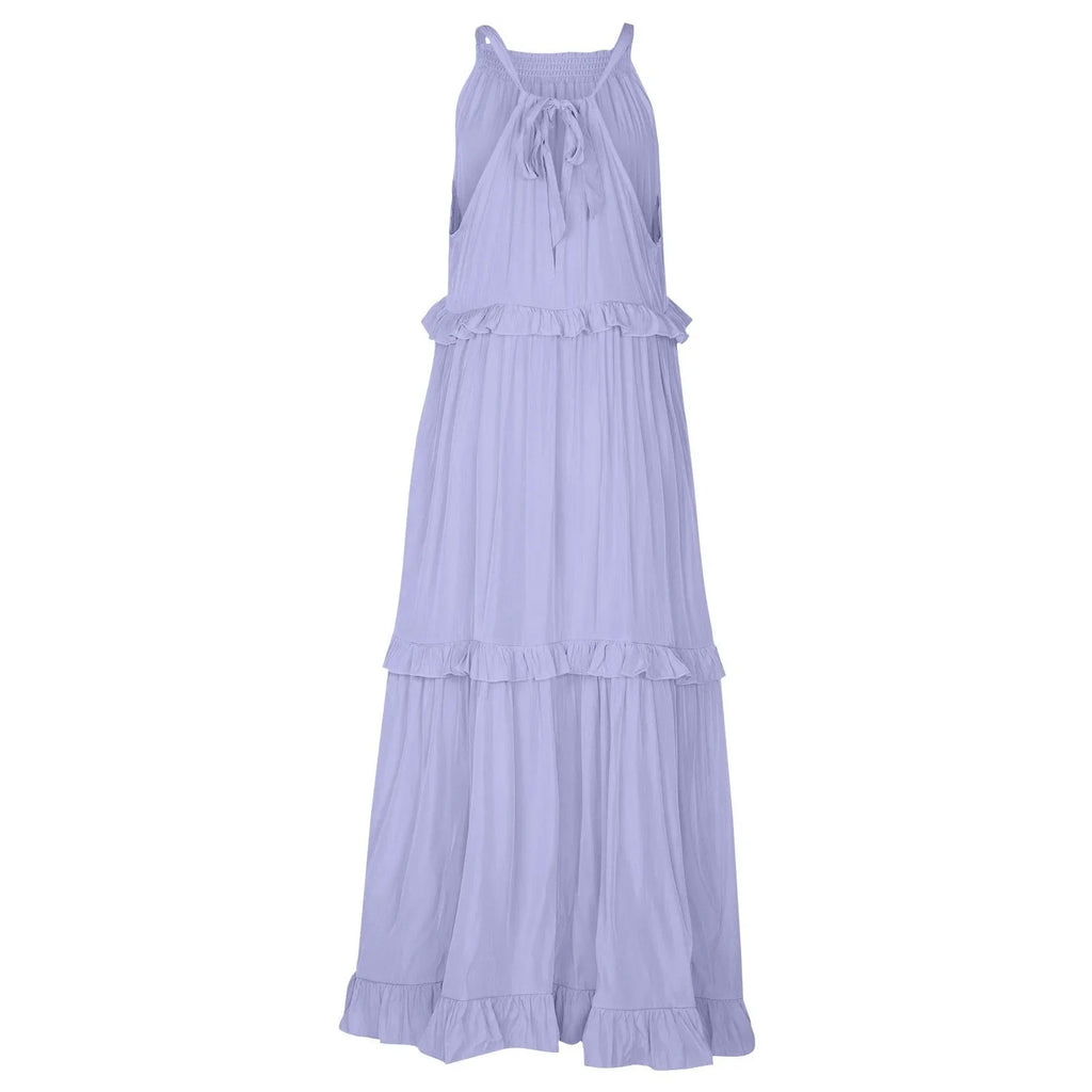 Women Summer Maxi Dress Lightweight Beach Swing Dress