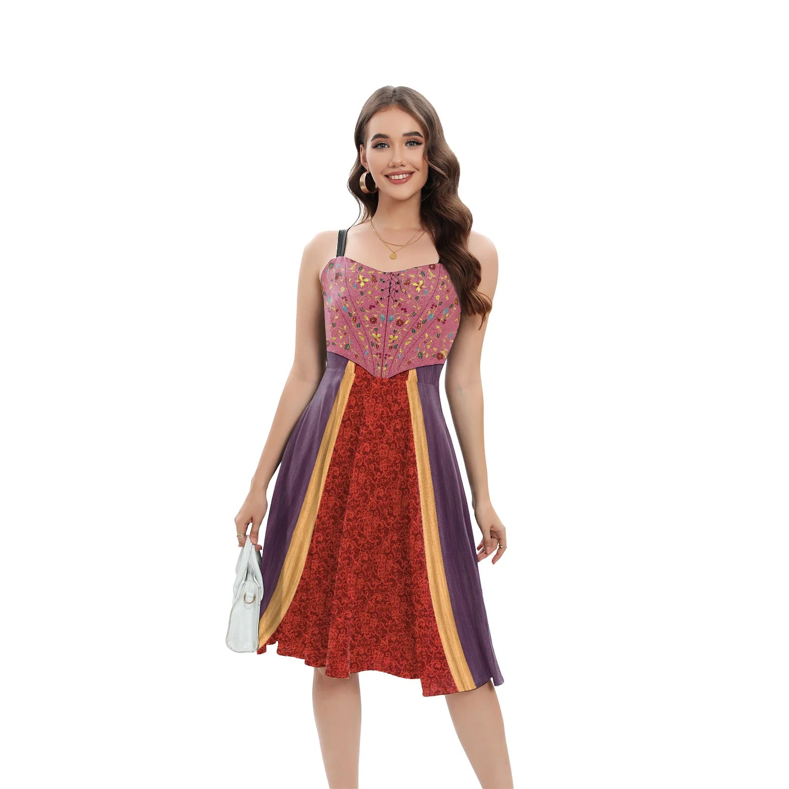 Halloween Witch Costume Backless Gothic Dress For Cosplay