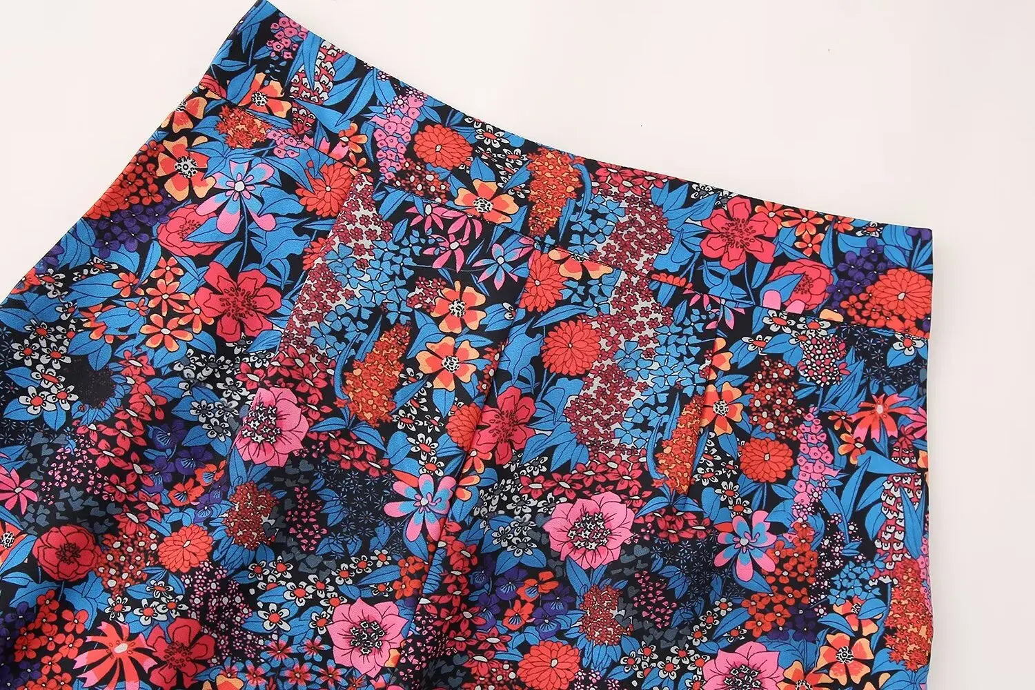 Women Casual Two Piece Set with Bow Decoration O-Neck Top and Button Pants