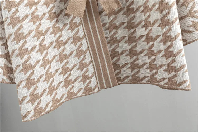 Winter Casual Knitted Cardigan and Wide Leg Pant Set for Women - Long Sleeve Sweater Tracksuit