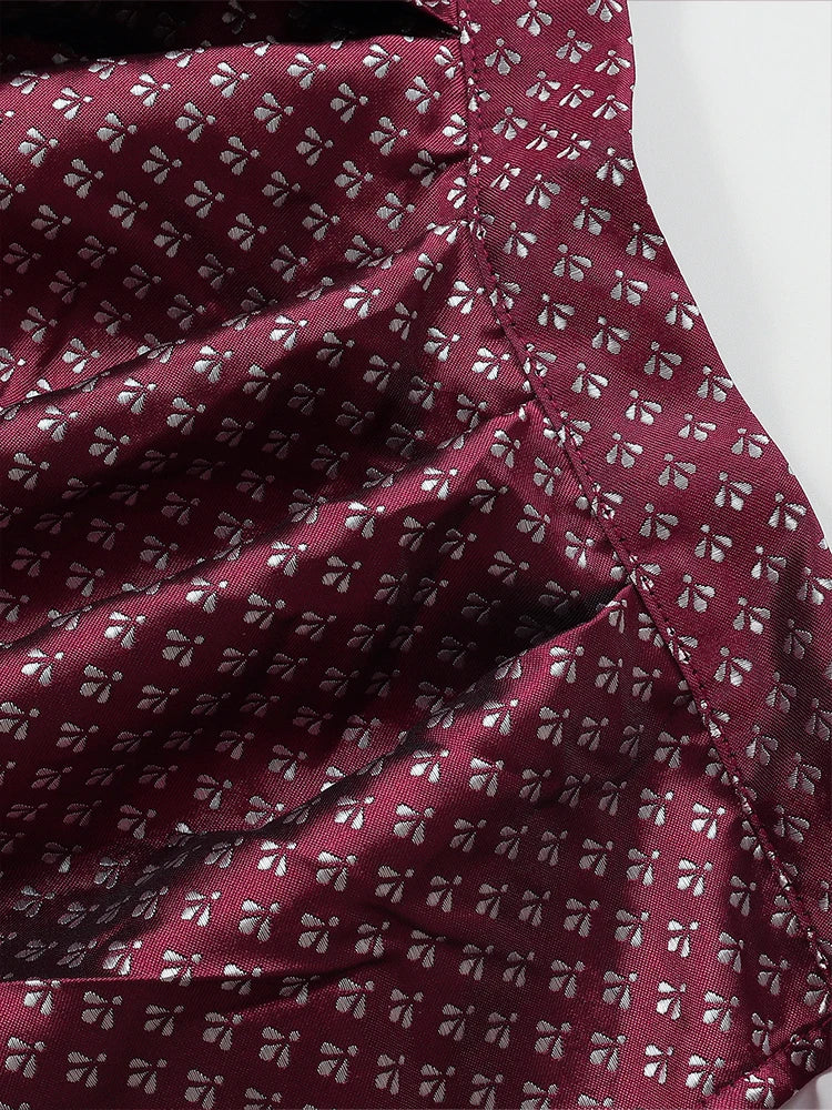 Oktoberfest Dirndl Dress With Lace Apron For Women Midi Red