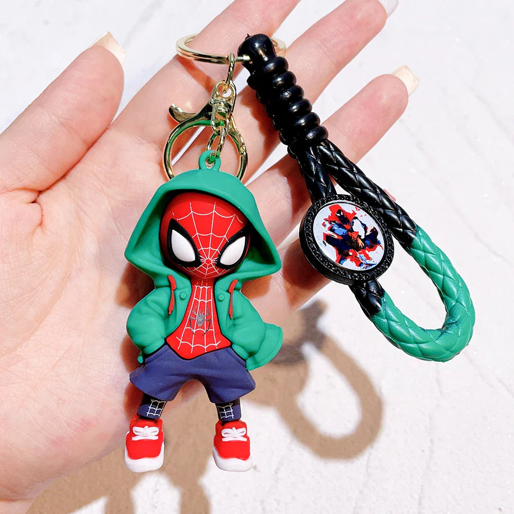 Spider-Man Keychain Cartoon Comics Pendant Jewelry Gift for Friends