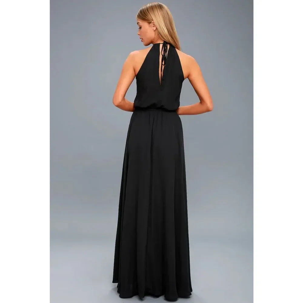 Boho Maxi Dress With High Split For Summer Beach Party