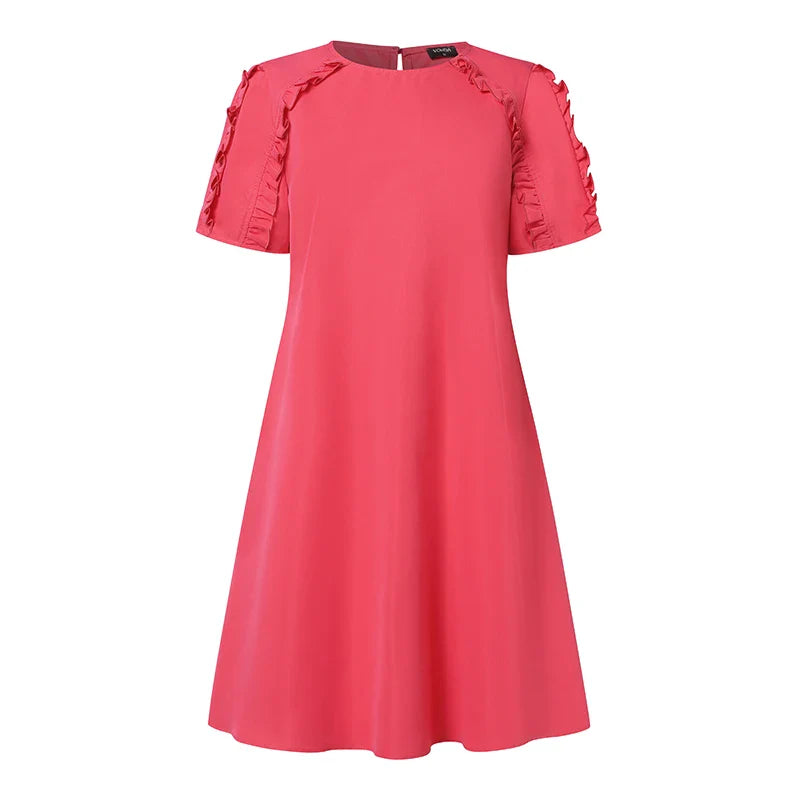 Womens Summer Sundress A Line Short Sleeve Casual Dress