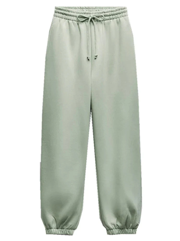 Women's Casual Sweater Pants Suit for Fall and Winter Elegant Sportswear Set