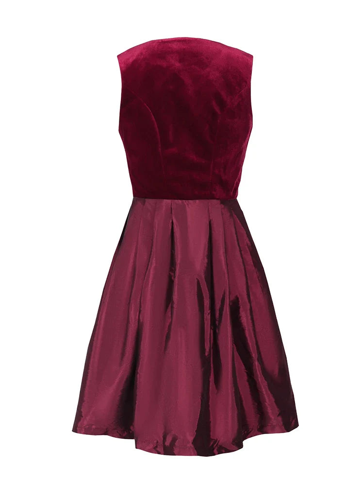 Oktoberfest Dirndl Dress With Lace Apron For Women Midi Red