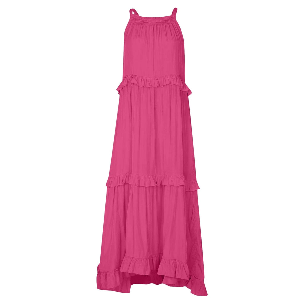 Women Summer Maxi Dress Lightweight Beach Swing Dress
