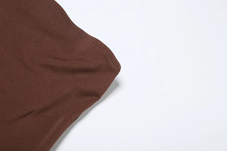 Backless Patchwork Dress Strapless Summer Draped Slit