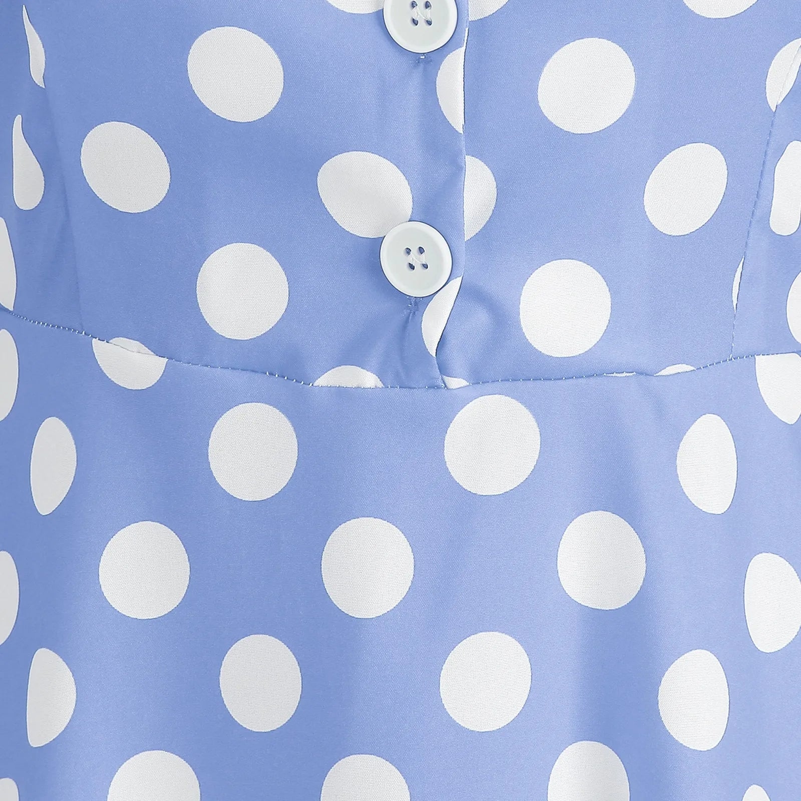 Retro Polka Dot Lace Up Backless Dress With Swing Puff