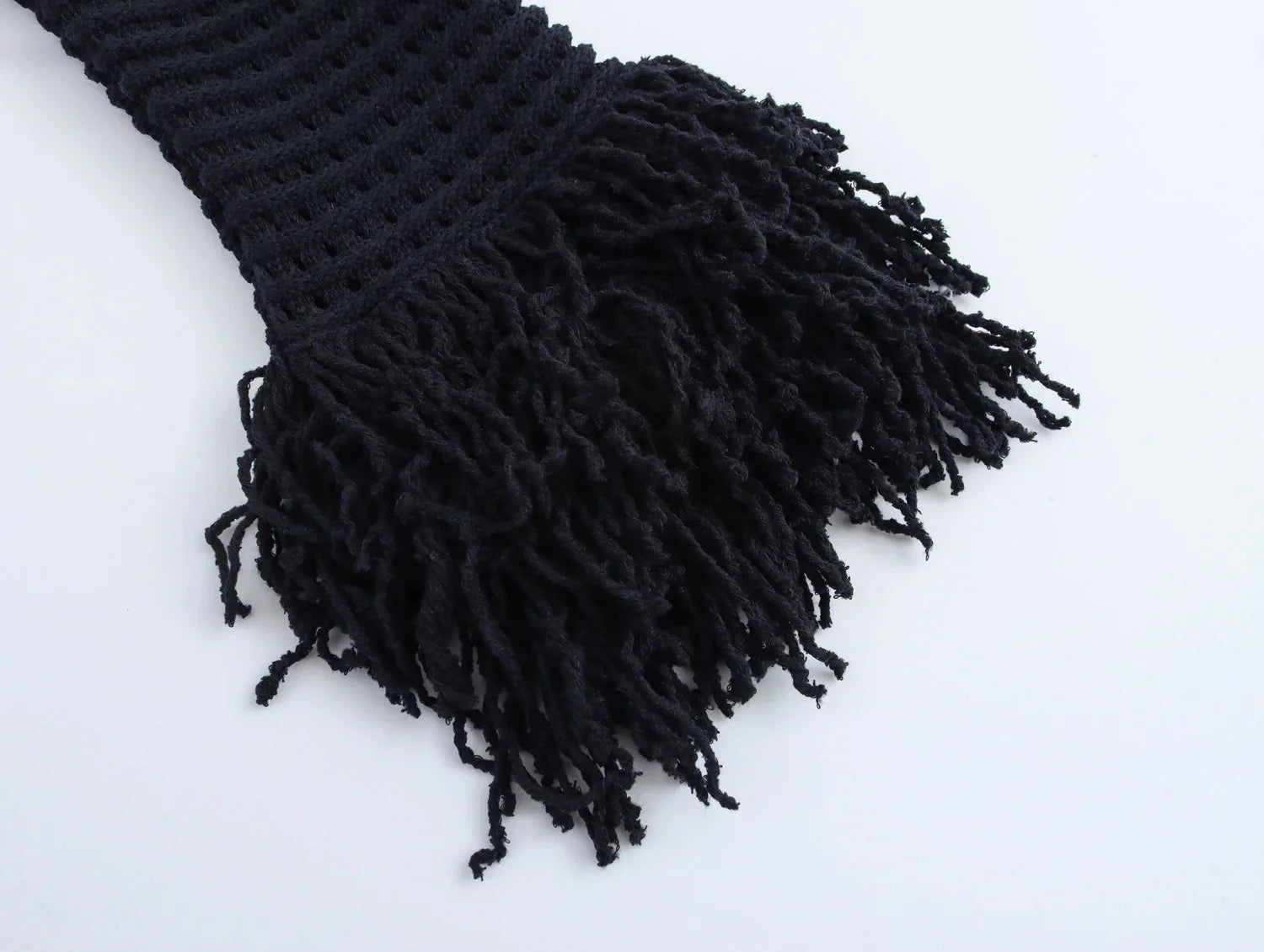 Women's Spring Tassel Plaid Lapel Knitted Jacket with Long Sleeves and High Waisted Knitted Skirt Set