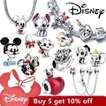 Disney Stitch Minnie Mouse Dangle Charms for Pandora Bracelets Silver Jewelry Making