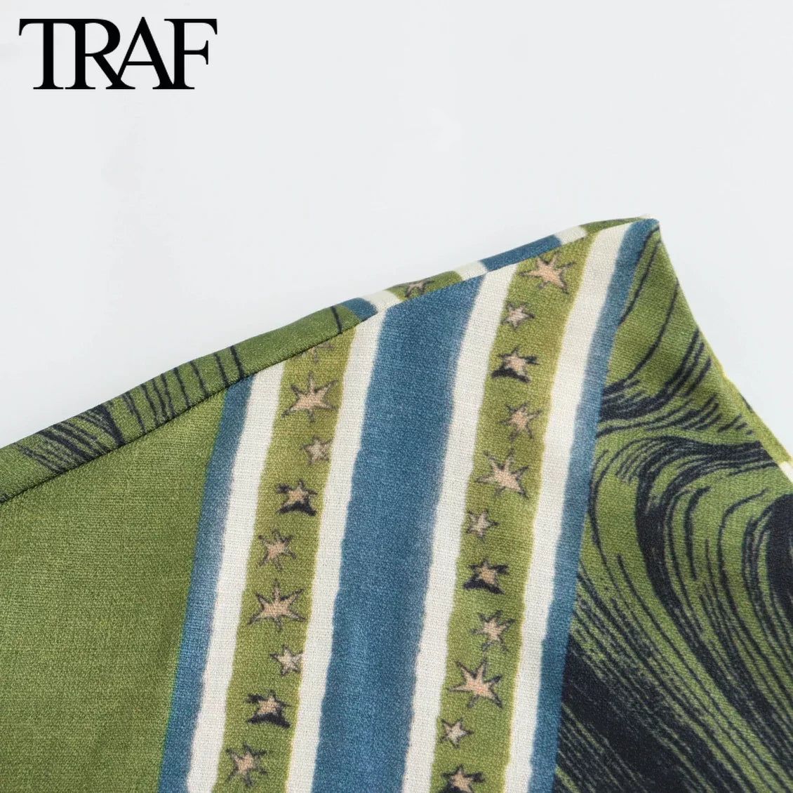 Sexy Long Sleeve Zippered Printed Asymmetric Dress For Women